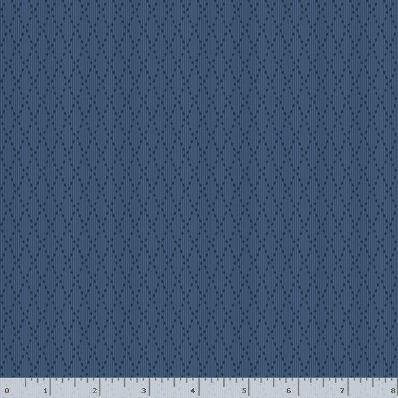 Middleboro Road Diamond Navy Suzi Smith Marcus Fabrics Cotton Fabric MF-R581564D-NAVY