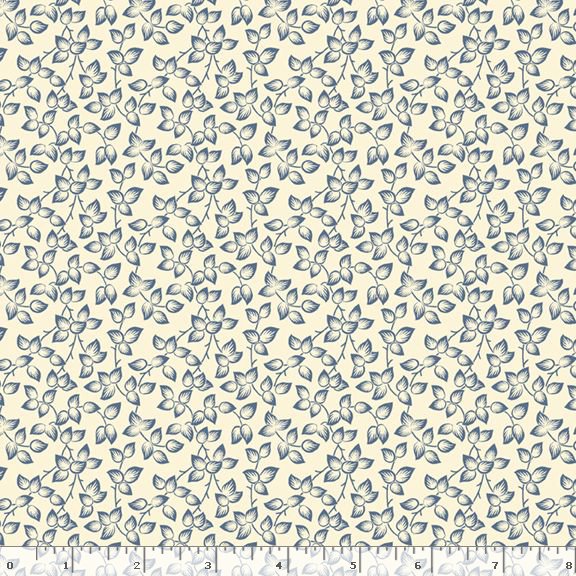Middleboro Road Leaves Cream Suzi Smith Marcus Fabrics Cotton Fabric MF-R581563D-CREAM