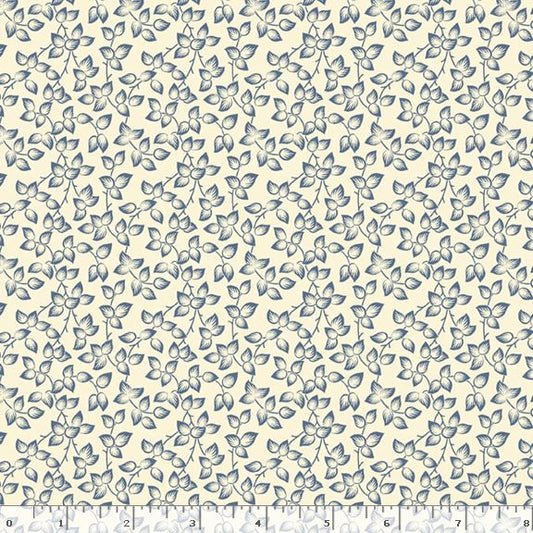 Middleboro Road Leaves Cream Suzi Smith Marcus Fabrics Cotton Fabric MF-R581563D-CREAM