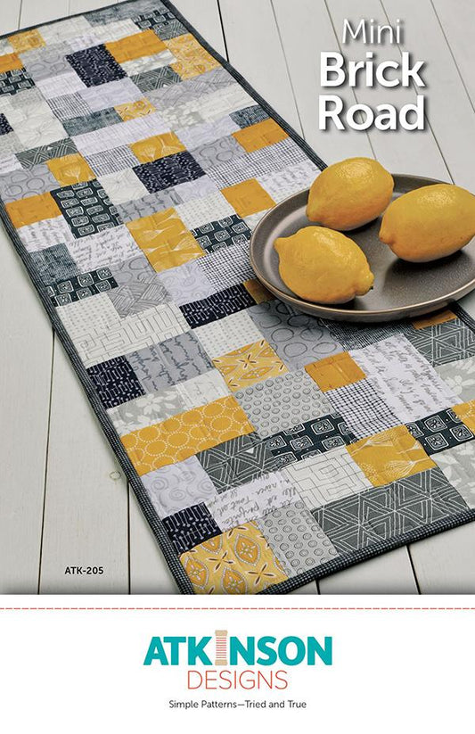 Mini Brick Road Tablerunner Quilting Pattern