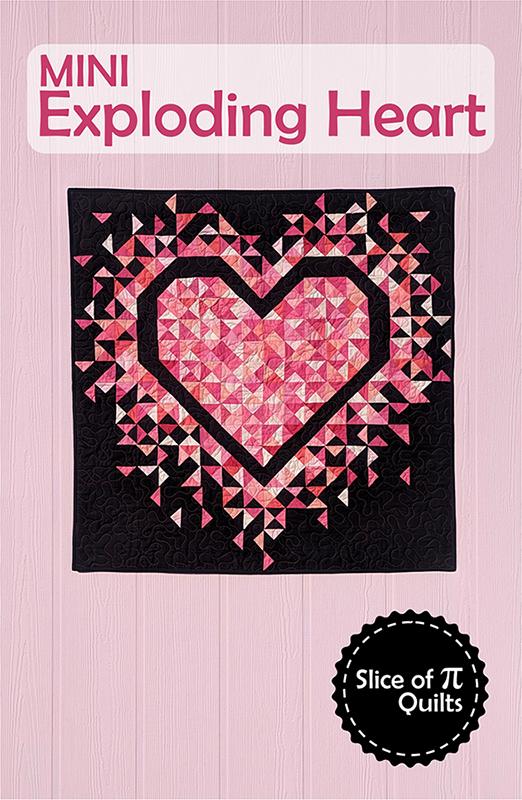 Mini Exploding Heart Quilting Pattern Laura Piland Slice Of Pi Quilts