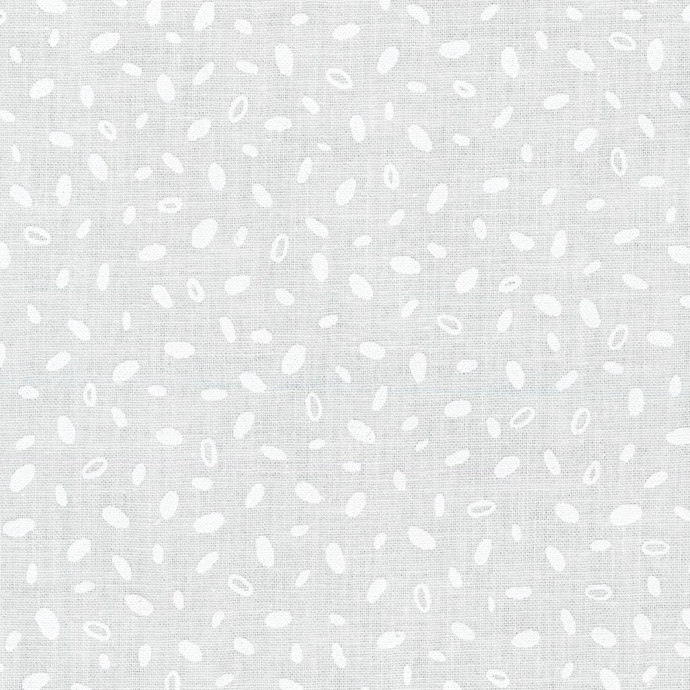 Mini Madness Irregular Blotches White White Robert Kaufman Cotton Fabric