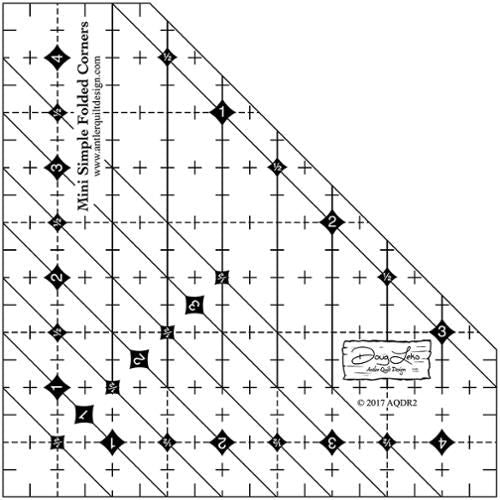 Mini Simple Folded Corners Ruler Doug Leko Antler Quilt Designs