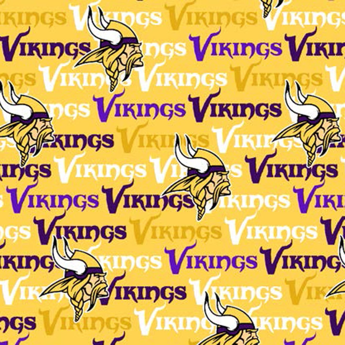 Minnesota Vikings NFL Football Canvas Logo Fabric Traditions Cotton Fabric