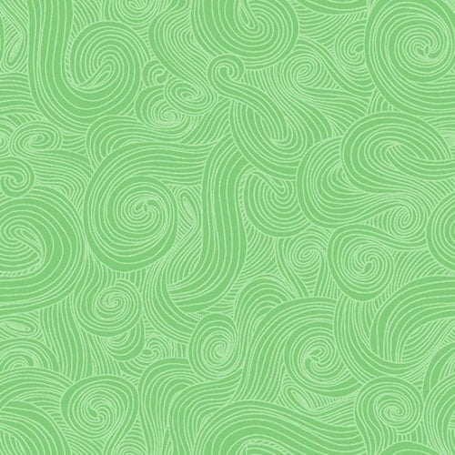 Just Color! Mint Green Swirl Studio E Cotton Fabric