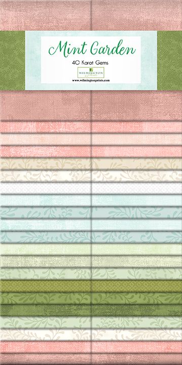 Mint Garden 2.5" Strips Karat Gems Revised 2-28-24 Wilmington Prints Cotton Fabric