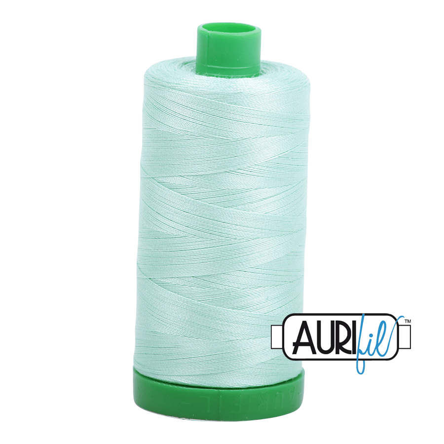 Mint Green 40 wt 1094 yd Large Spool Aurifil Cotton Quilting Thread AF-MK40SC6-2830