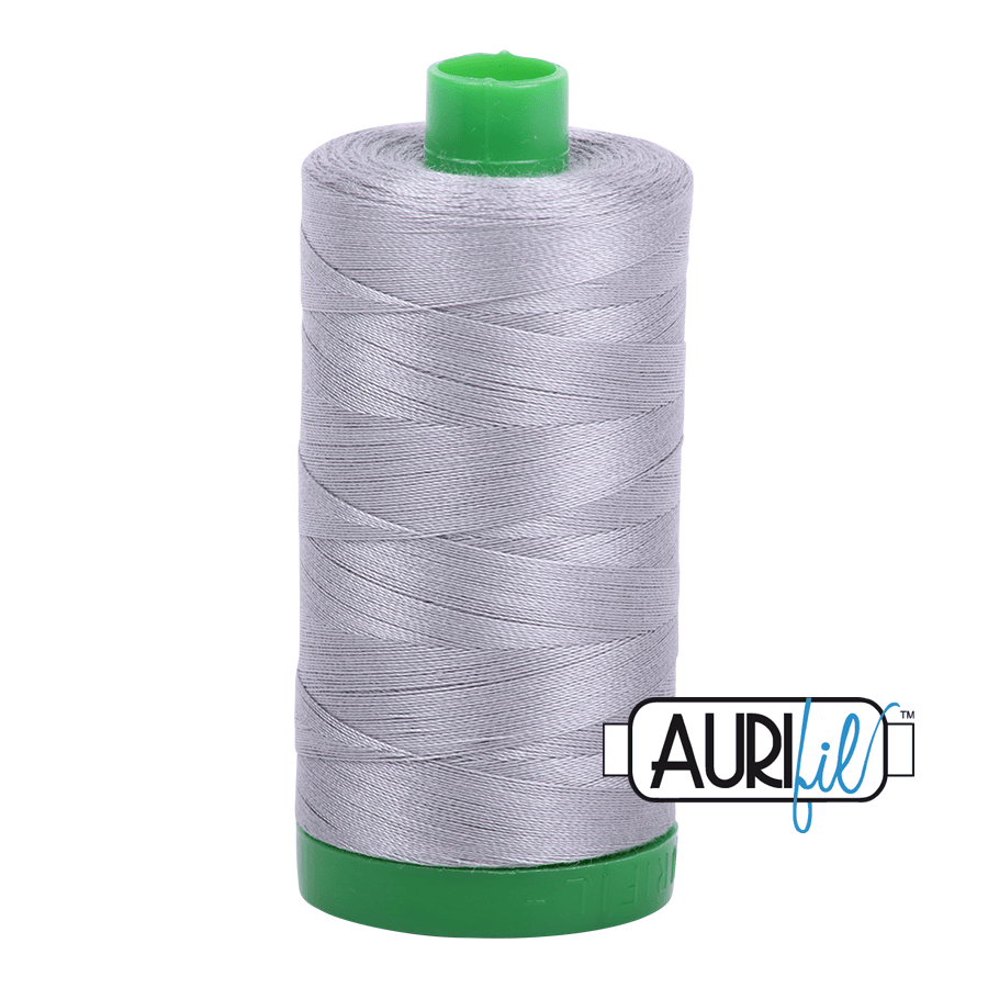 Mist Grey 40 wt 1094 yd Large Spool Aurifil Cotton Quilting Thread AF-MK40SC6-2606
