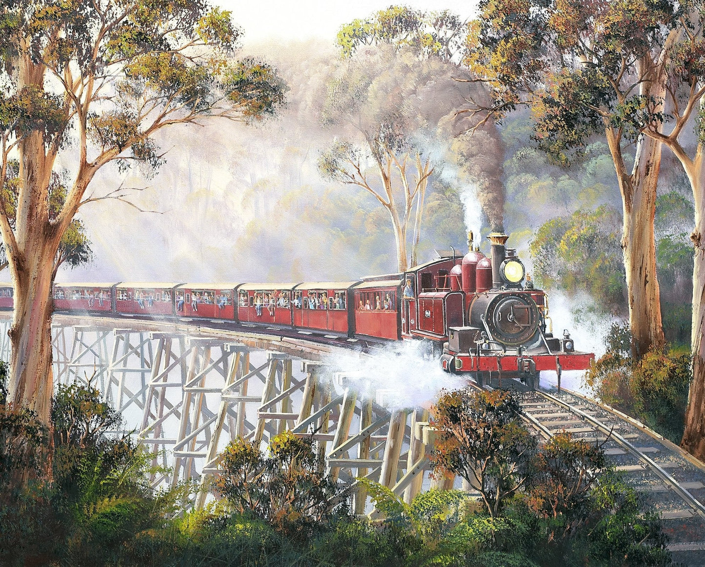 Misty Morning Panel 35.5" Multi David Textiles Cotton Fabric DT-AL-4812-4C-1