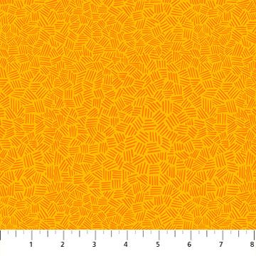 MixMasters Mashup Hatching Sunflower Yellow Orange Patrick Lose Cotton Fabric
