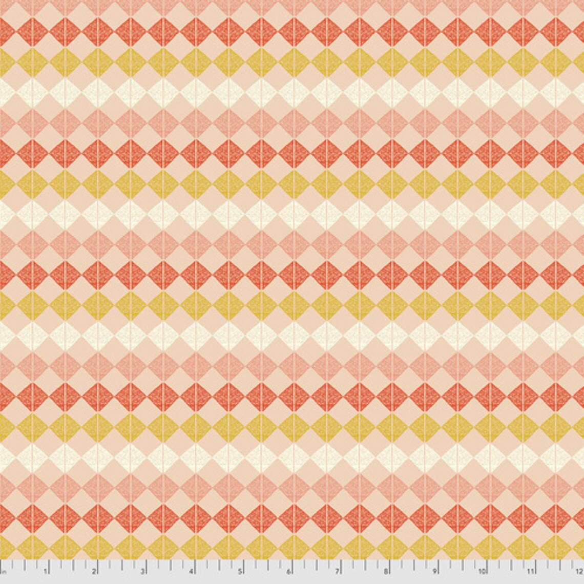 Mod Cloth Beads Geo Retro Fire Orange Sew Kind of Wonderful Free Spirit Cotton Fabric