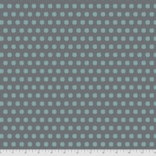 Mod Cloth Dab Geo Earth Grey Sew Kind of Wonderful Free Spirit Fabrics Cotton Fabric