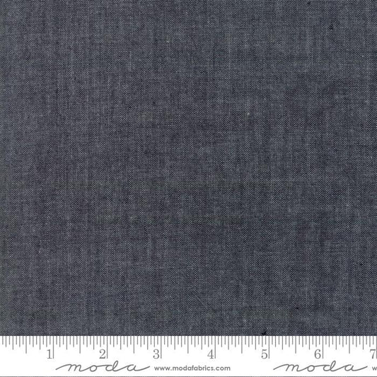 Moda Chambray Texture Black Moda Cotton Fabric