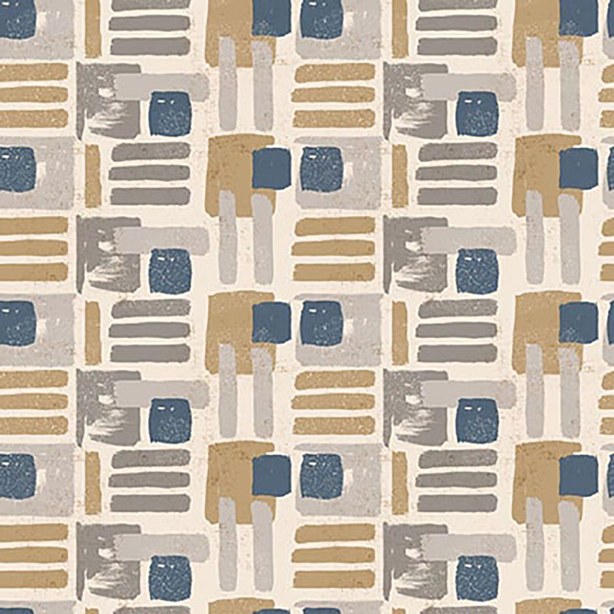 Modern Abstractions Abstract Geo Ivory Beige Bentpath Studios Blank Quilting Cotton Fabric