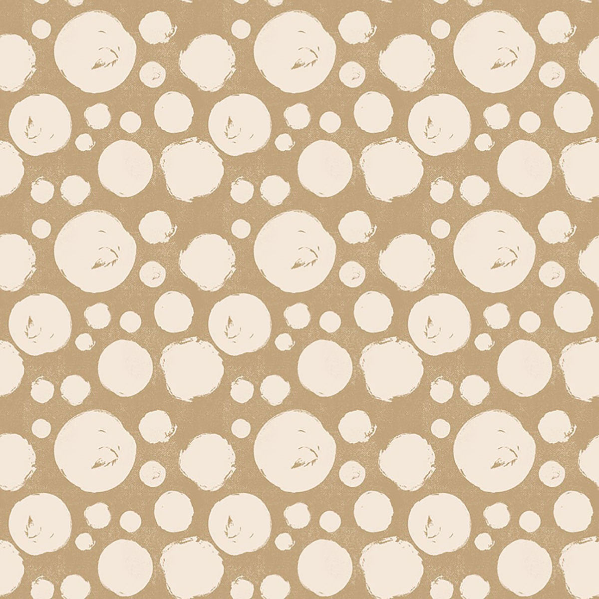 Modern Abstractions Dots Allover Tan Beige Bentpath Studios Blank Quilting Cotton Fabric