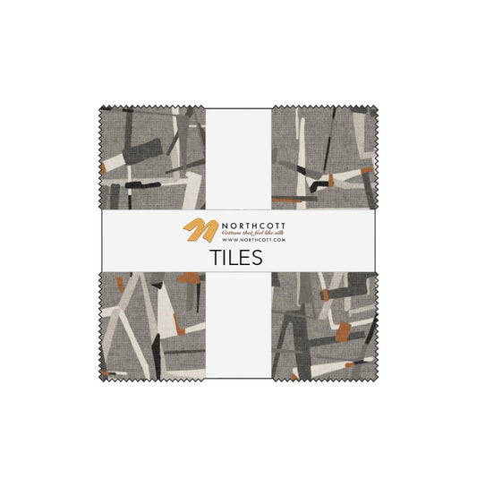 Modern Elements 10" Square Tiles 42pcs Northcott Cotton Fabric NC-TMODERN42-10