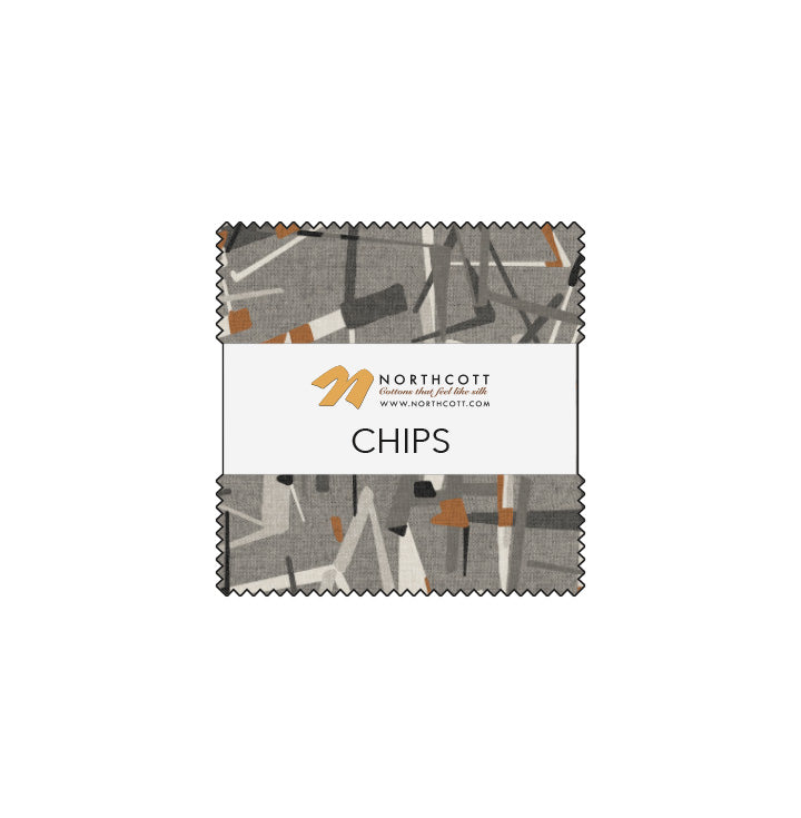 Modern Elements Chips 5" Squares 42pcs Northcott Fabrics Cotton Fabric NC-CMODERN42-10
