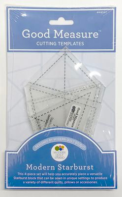 Modern MQS Starburst Templates 4pc Good Measure Acrylic GM-MQSST