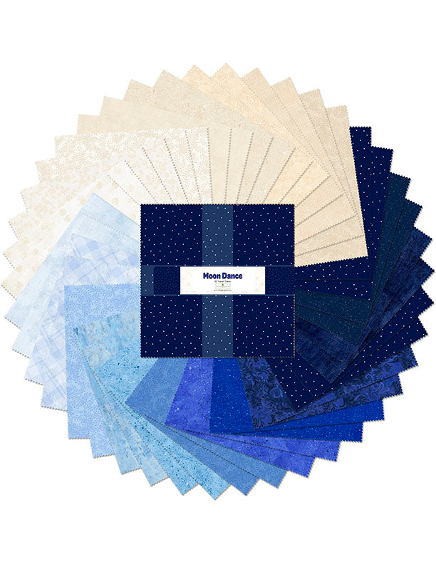 Moon Dance 10" Square Karats Gems Layer Cake 42pcs Wilmington Prints Cotton Fabric WP-512-175-512
