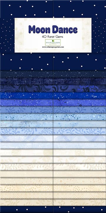 Moon Dance 2.5" Strips Roll Karat Gems 40pcs Wilmington Prints Cotton Fabric WP-842-175-842 | US Fabric Shop