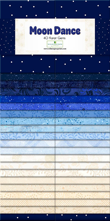 Moon Dance 2.5" Strips Roll Karat Gems 40pcs Wilmington Prints Cotton Fabric WP-842-175-842
