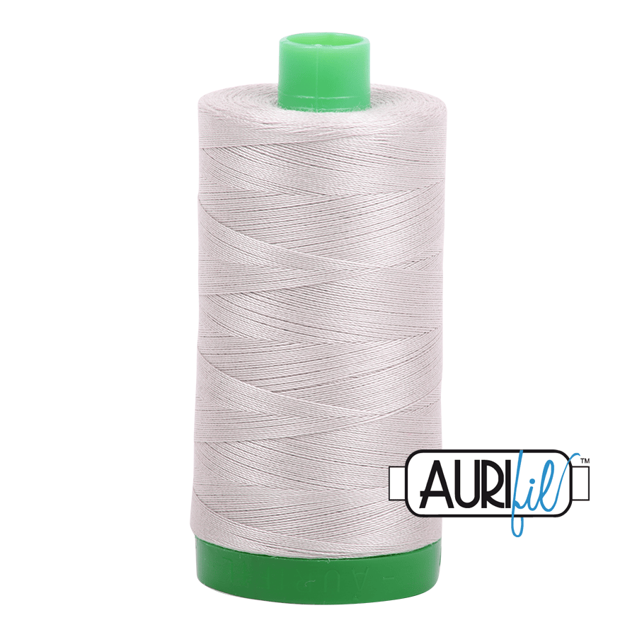 Moondust Grey 40 wt 1094 yd Large Spool Aurifil  Cotton Quilting Thread AF-MK40SC6-6725