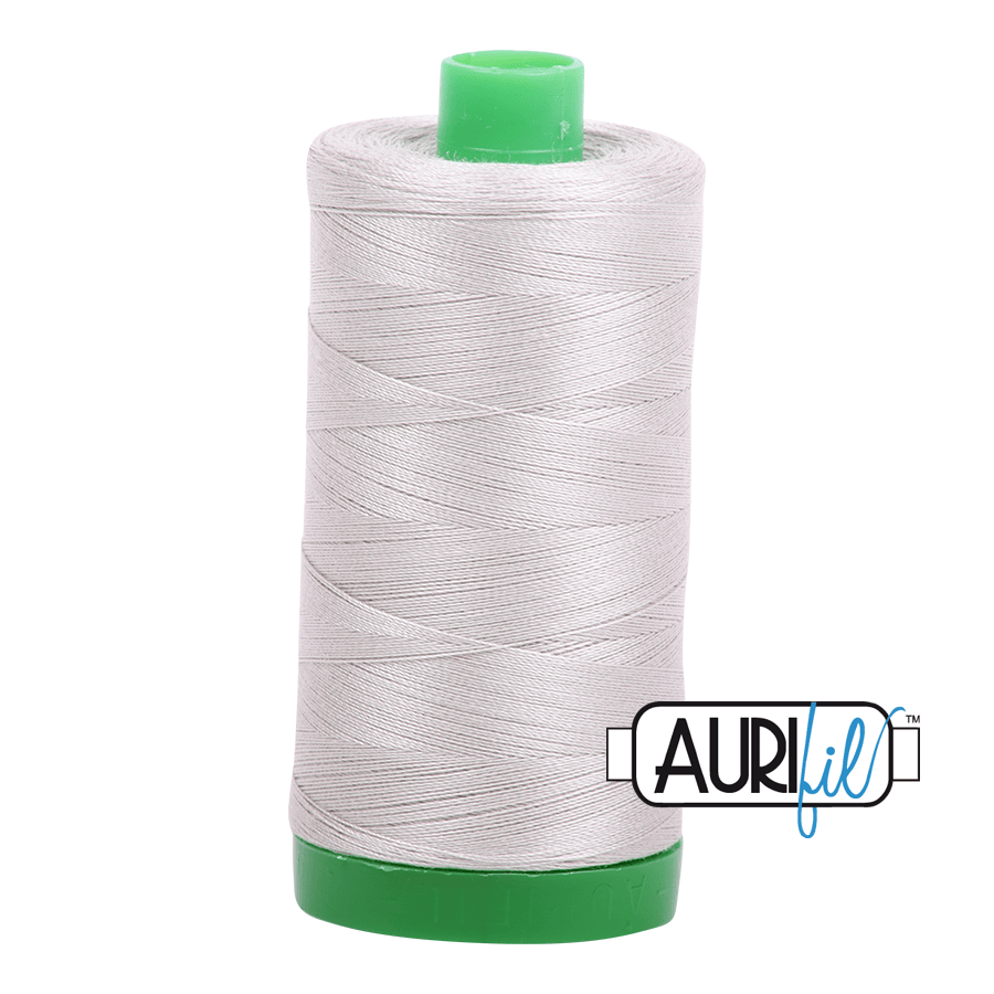 Moonshine Light Grey 40 wt 1094 yd Large Spool Aurifil  Cotton Quilting Thread AF-MK40SC6-6724