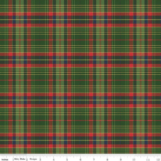 More Christmas Wishes Lumberjack Green The RBD Designers Riley Blake Designs Cotton Fabric RB-C16558-GREEN