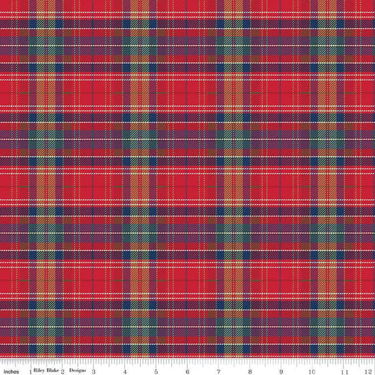 More Christmas Wishes Lumberjack Red The RBD Designers Riley Blake Designs Cotton Fabric RB-C16558-RED