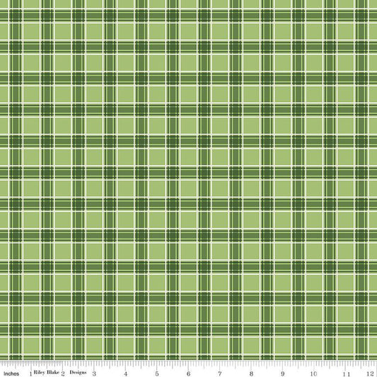 More Christmas Wishes Plaid Green The RBD Designers Riley Blake Designs Cotton Fabric RB-C16557-GREEN