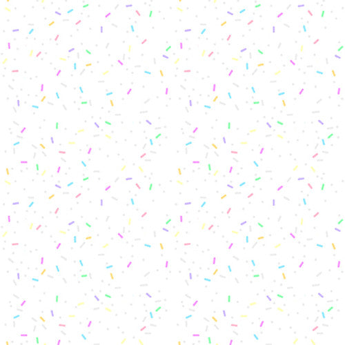 More Spaced Out Sprinkles Pigment White Chelsea Design Works Studio E Cotton Fabric