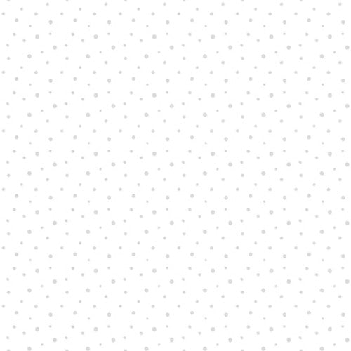 Morning Mist VIII Dots White on White Blank Quilting Cotton Fabric