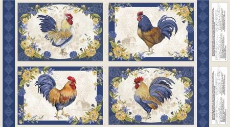 Morning Serenade Placemat Panel 24" Multi Susan Winget Wilmington Prints Cotton Fabrics WP-3023-39862-245