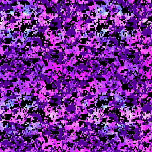 Muddy Girl Camouflage Purple Sykel Enterprises Cotton Fabric