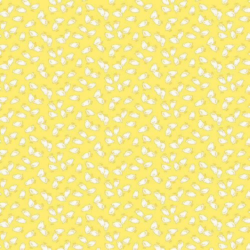 Nana Mae 7 Baby Chicks Yellow Henry Glass Cotton Fabric