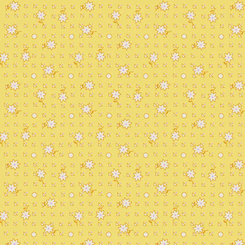 Nana Mae VI Geometric Yellow Henry Glass Cotton Fabric