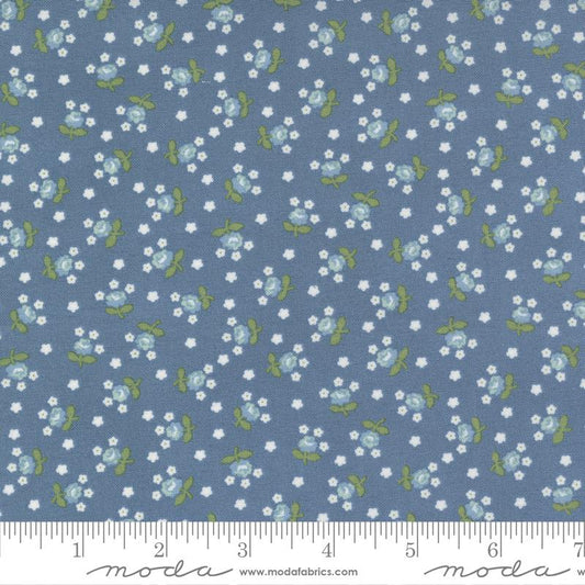Nantucket Summer Fairground Small Floral Lake Camille Roskelley Moda Cotton Fabric MD-55266-15
