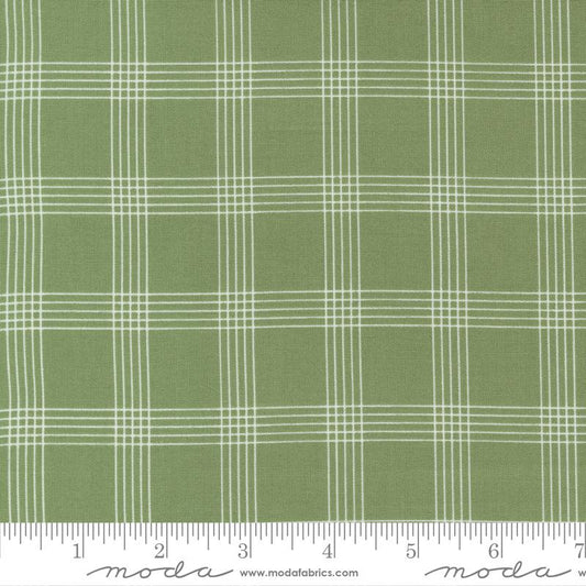Nantucket Summer Plaid Checks Grass Camille Roskelley Moda Cotton Fabric MD-55262-16