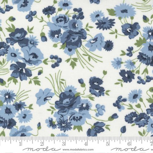 Nantucket Summer Somerset Florals Cream Multi Camille Roskelley Moda Cotton Fabric MD-55260-11