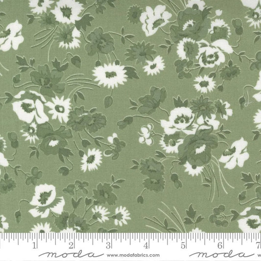 Nantucket Summer Somerset Florals Grass Camille Roskelley Moda Cotton Fabric MD-55260-26