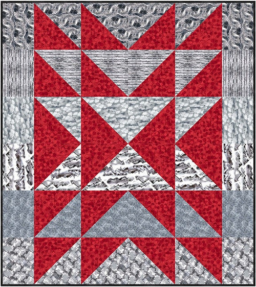 Fabric Requirements-Nature's Glory - Fire and Rain (Grey) Blank Quilting