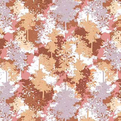 Nature's Glory Trees Neutral Olga Koelsch Blank Quilting Cotton Fabric