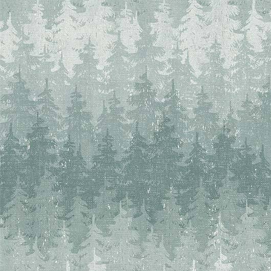 Nature's Landscape Trees in the Breeze Blue Michael Miller Cotton Fabric