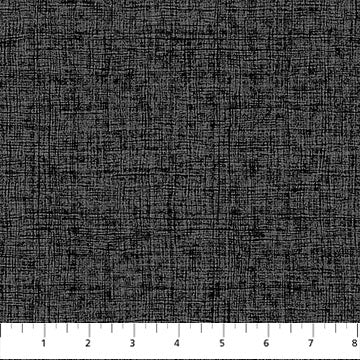 Nature's Sketchbook Texture Black Black Deborah Edwards Northcott Studio Cotton Fabric NC-28537-99