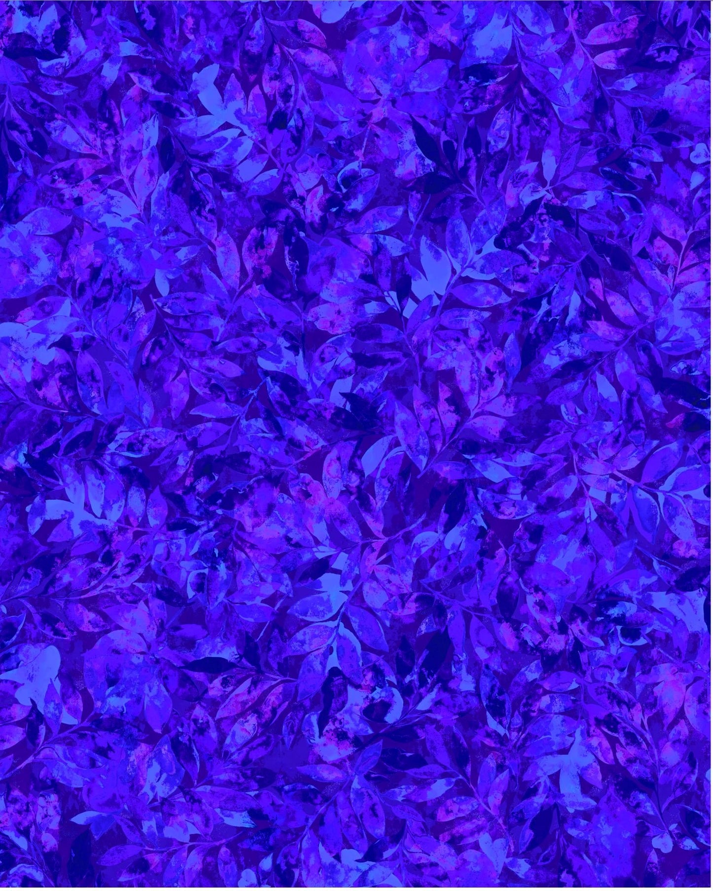 Nature's Palette Leaf Tonal Purple Oasis Fabrics Cotton Fabric