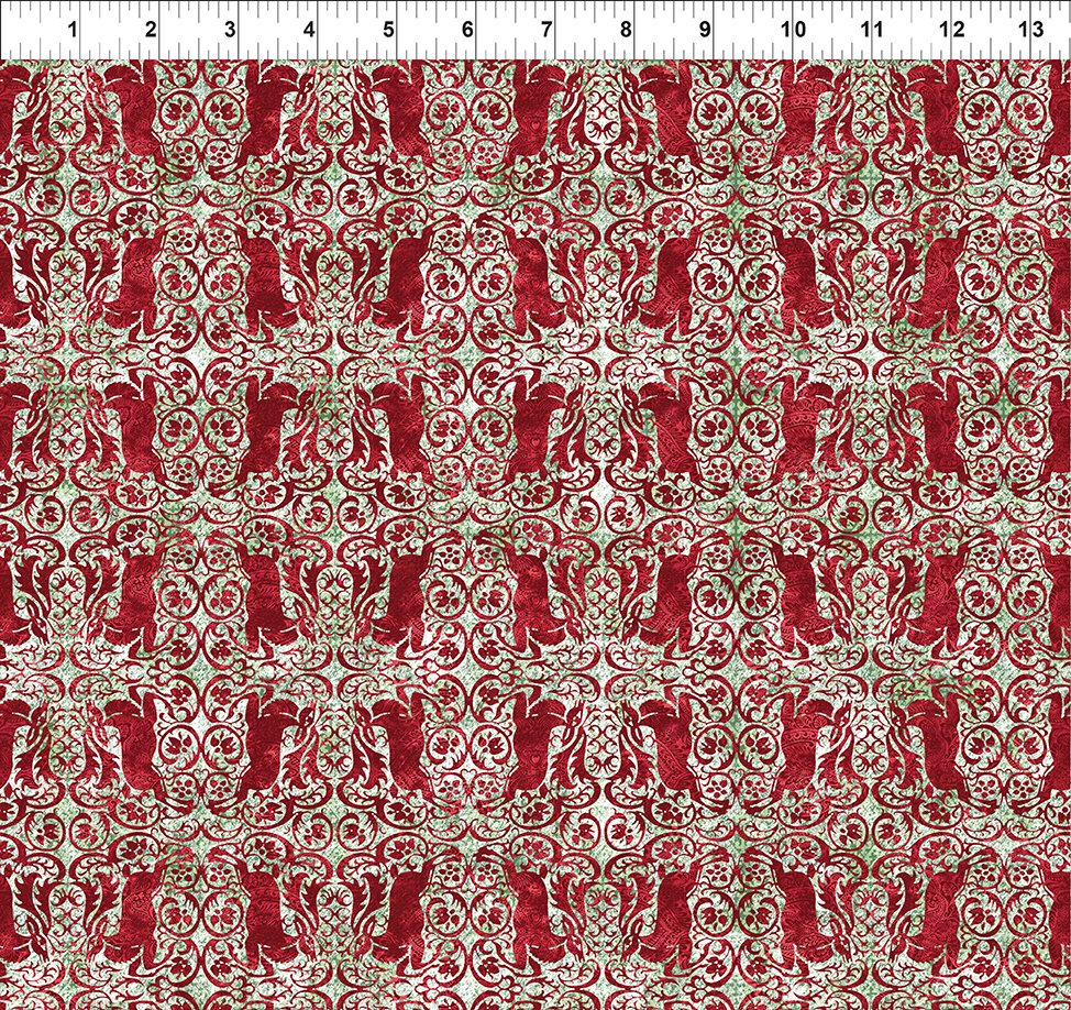 Nature's Winter Reindeer Red Jason Yenter In The Beginning Cotton Fabric