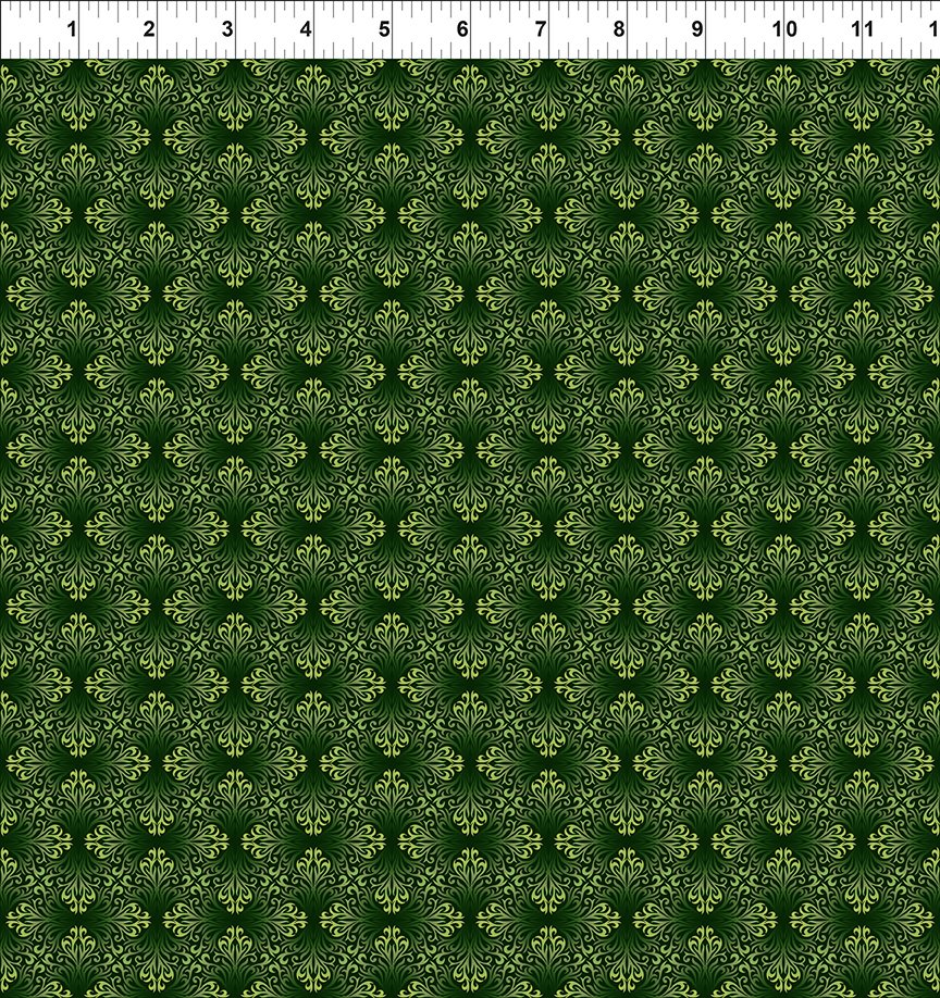 Nature's Winter Winter Tonal Green Jason Yenter In The Beginning Cotton Fabric