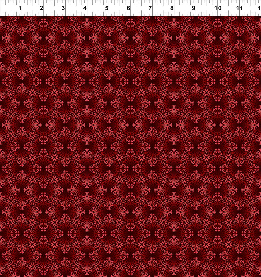 Nature's Winter Winter Tonal Red Jason Yenter In The Beginning Cotton Fabric