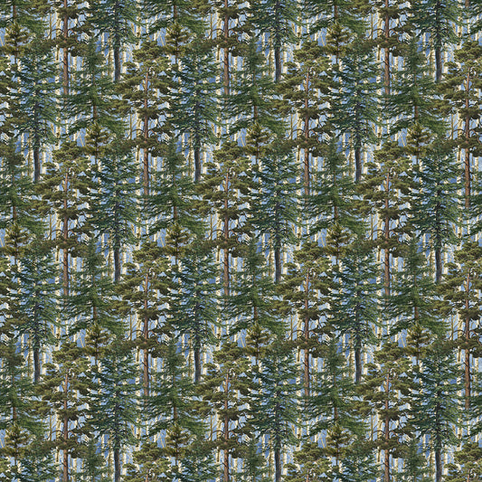 Naturescapes Timber Trail Evergreen Blue Multi James Meger Northcott Cotton Fabric NC-DP28581-45
