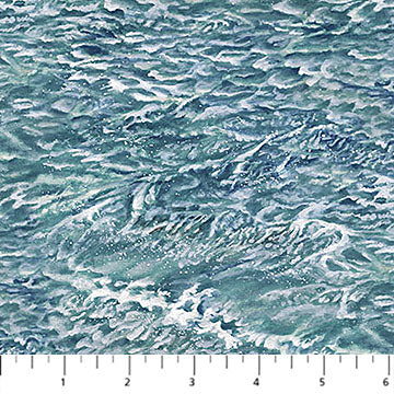 Naturescapes Voyage Waves Blue Multi Lee Kromschroeder Northcott Cotton Fabric NC-DP29118-44